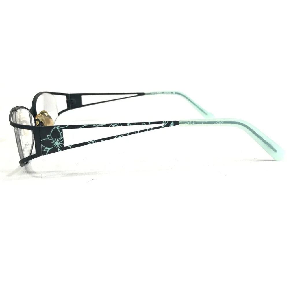 Laura Ashley Eyeglasses Frames Dove Addison Blue Floral Semi Rim 54-18-135